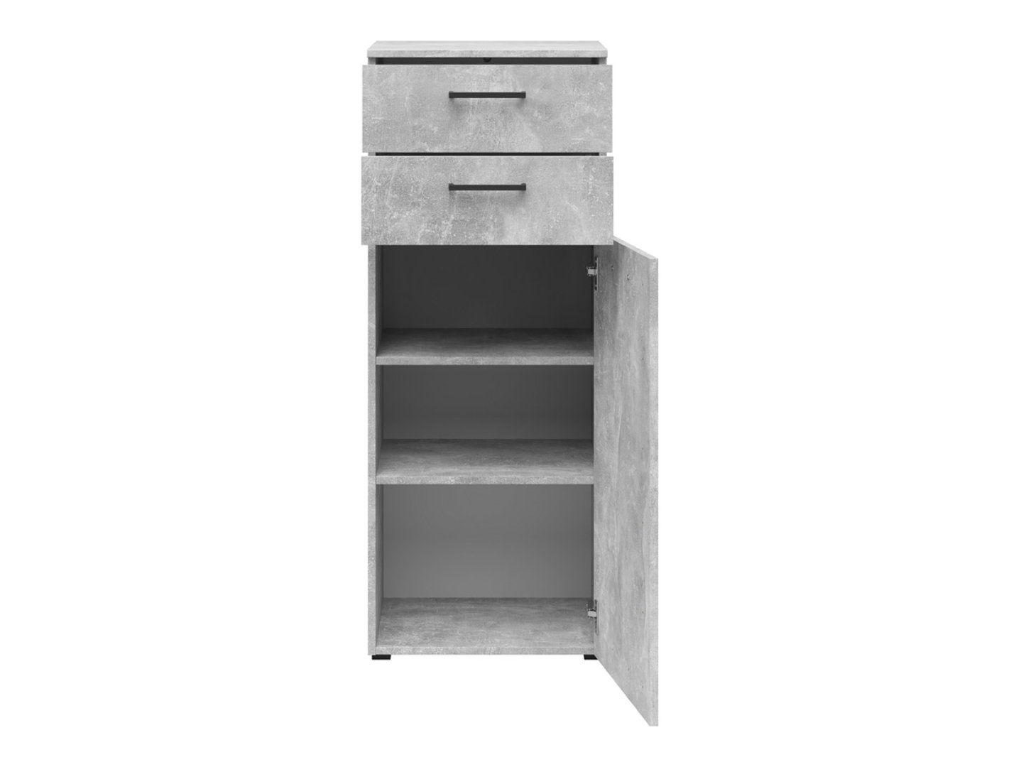 Kumode ar durvīm un 2 atvilktnēm MultiDo 45 cm gaiša ateljē — изображение 3