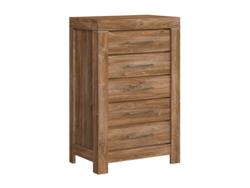 GENT kumode ar piecām atvilktnēm, 70 cm, ozolkoka krāsā, Stirlingkoks