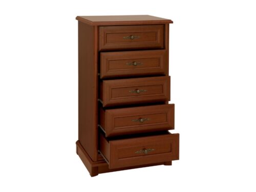 KENT kumode ar piecām atvilktnēm, 61 cm, kastaņkrāsas