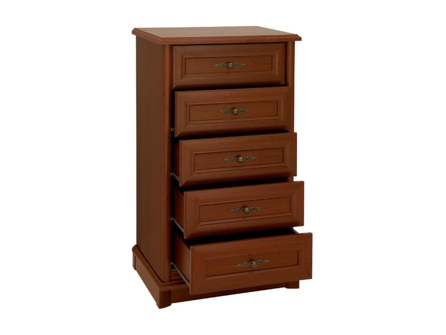 KENT kumode ar piecām atvilktnēm, 61 cm, kastaņkrāsas