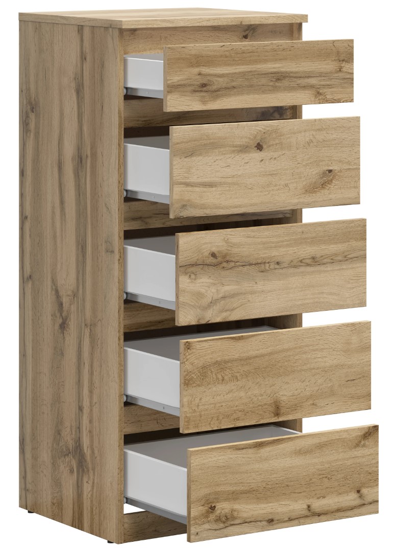 Kumode ar piecām atvilktnēm TETRIX 50 cm Wotan ozols — изображение 3