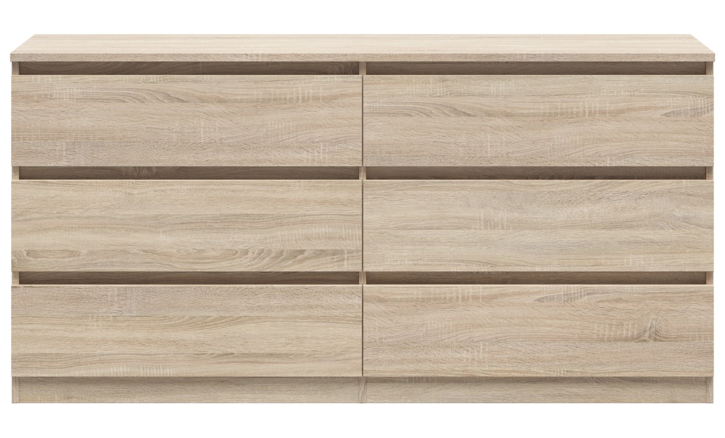 Kumode ar sešām atvilktnēm TETRIX 150 cm, Sonoma ozols — 2 attēls