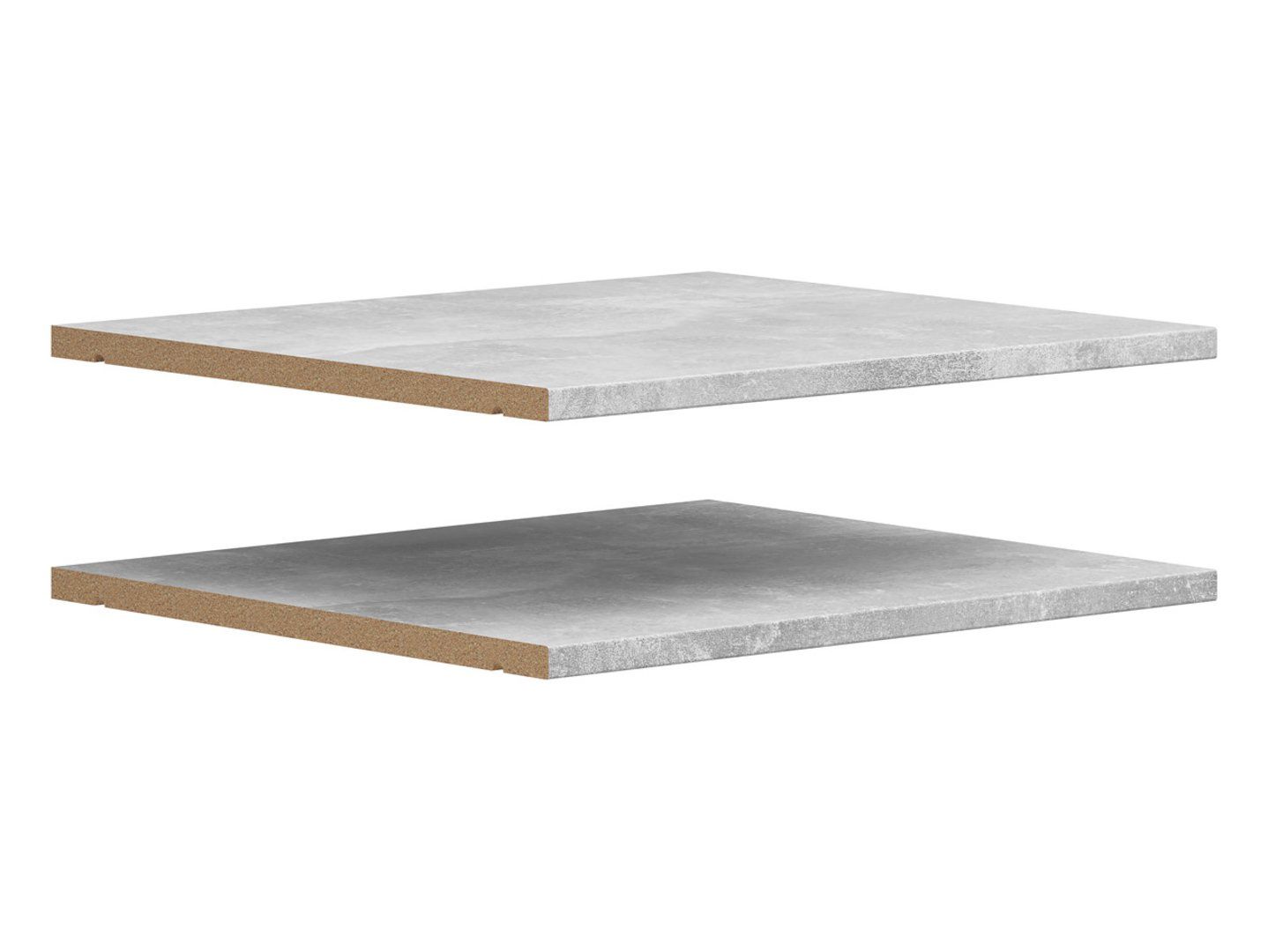 2 plauktu komplekts MultDo plauktiem, 42 cm, gaišs ateljē