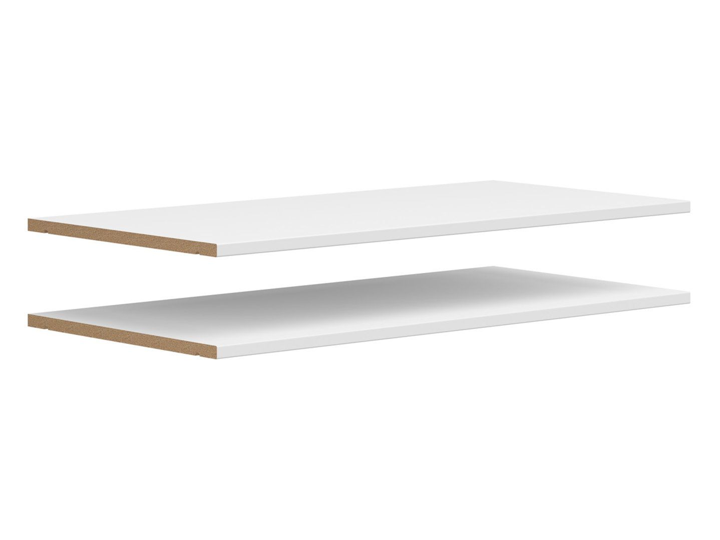 2 plauktu komplekts MultDo plauktiem, 77 cm, balts — изображение 5