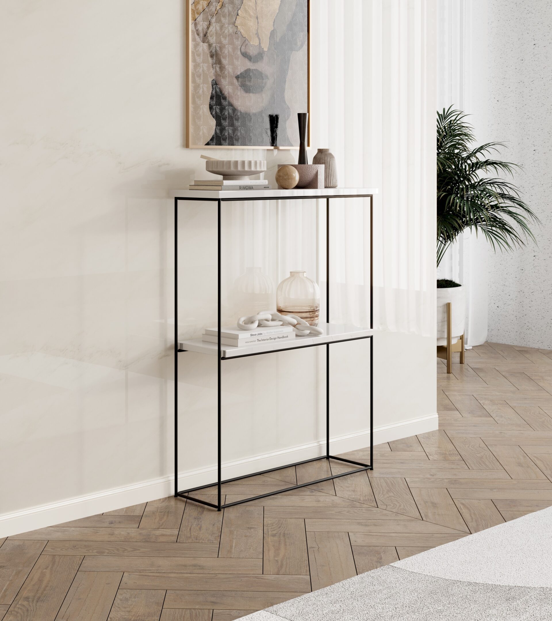 Velosipēda konsole melna/balta, spīdīga ADRK — изображение 2