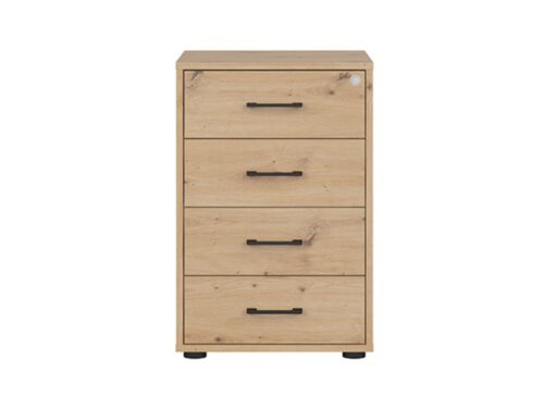 SPACE OFFICE skapis ar četrām atvilktnēm, 42 cm, mākslīgā ozola krāsā