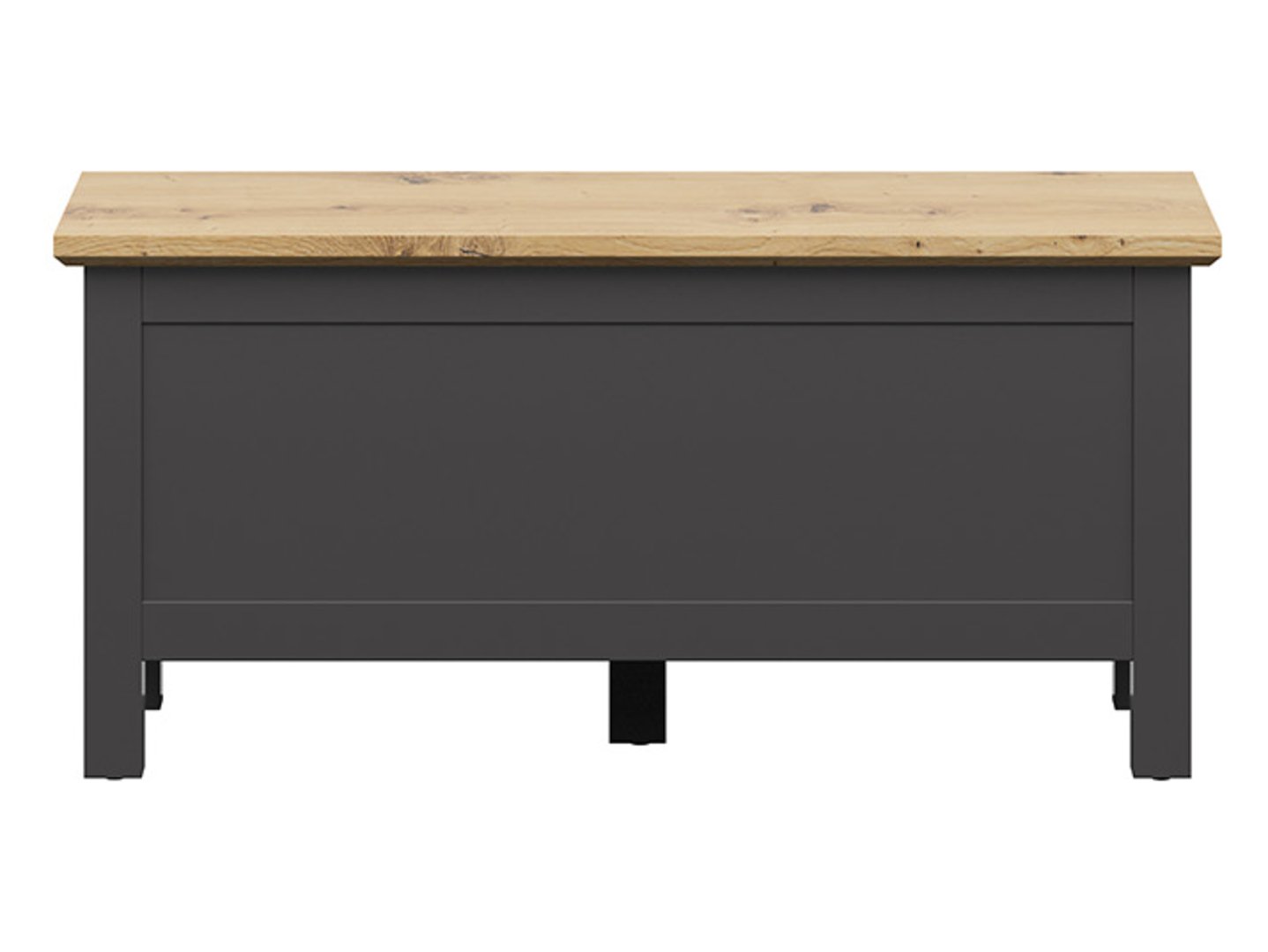 HESEN lāde 100 cm grafīta krāsā/amatnieciski ozolkoka krāsā — 2 attēls
