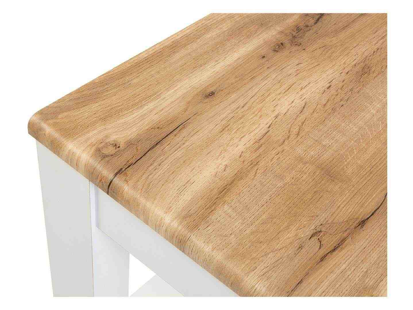 HOLTEN viesistabas kafijas galdiņš, 90 cm, Wotan ozols/alpu balts — изображение 3