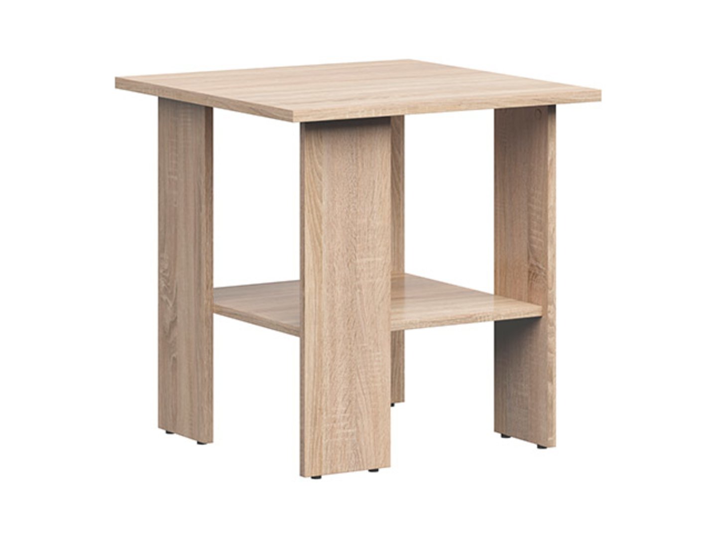 NEPO PLUS kvadrātveida kafijas galdiņš, 55 cm, Sonoma ozols