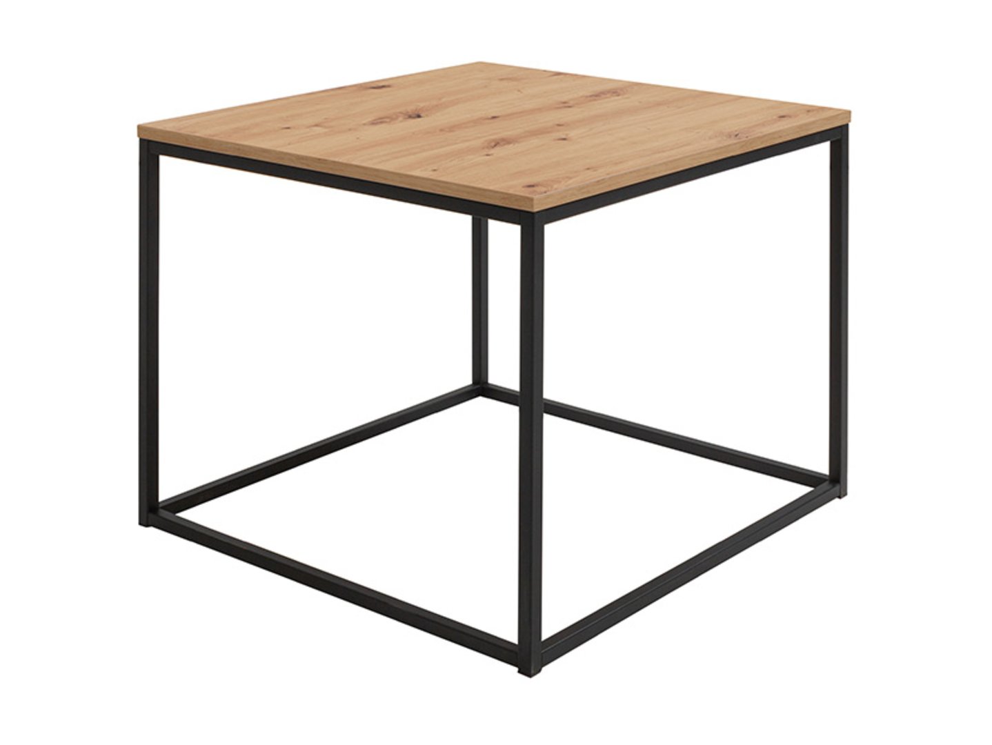 AROZ bēniņu kafijas galdiņš, 69 cm, mākslinieciskais ozols/melns