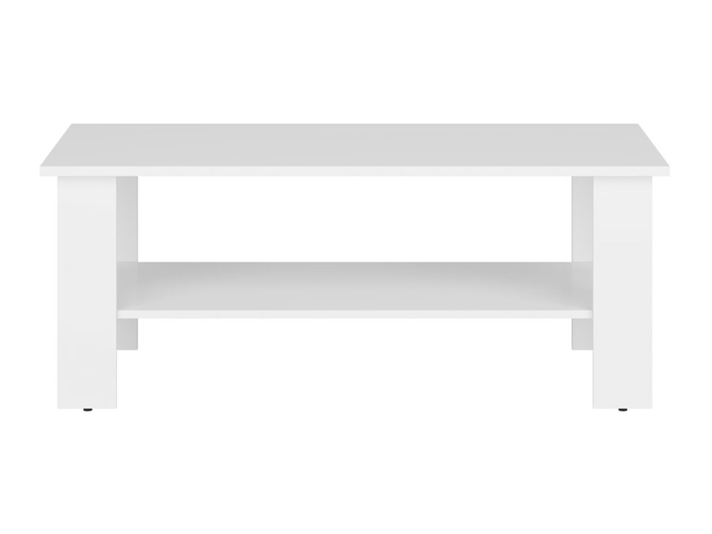 NEPO PLUS kafijas galdiņš, 115 cm, balts — 2 attēls