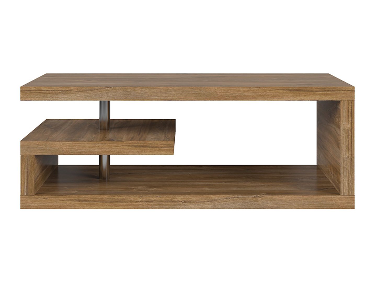 GLIMP taisnstūra kafijas galdiņš ar plauktu 120 cm, Stirling ozols — изображение 2