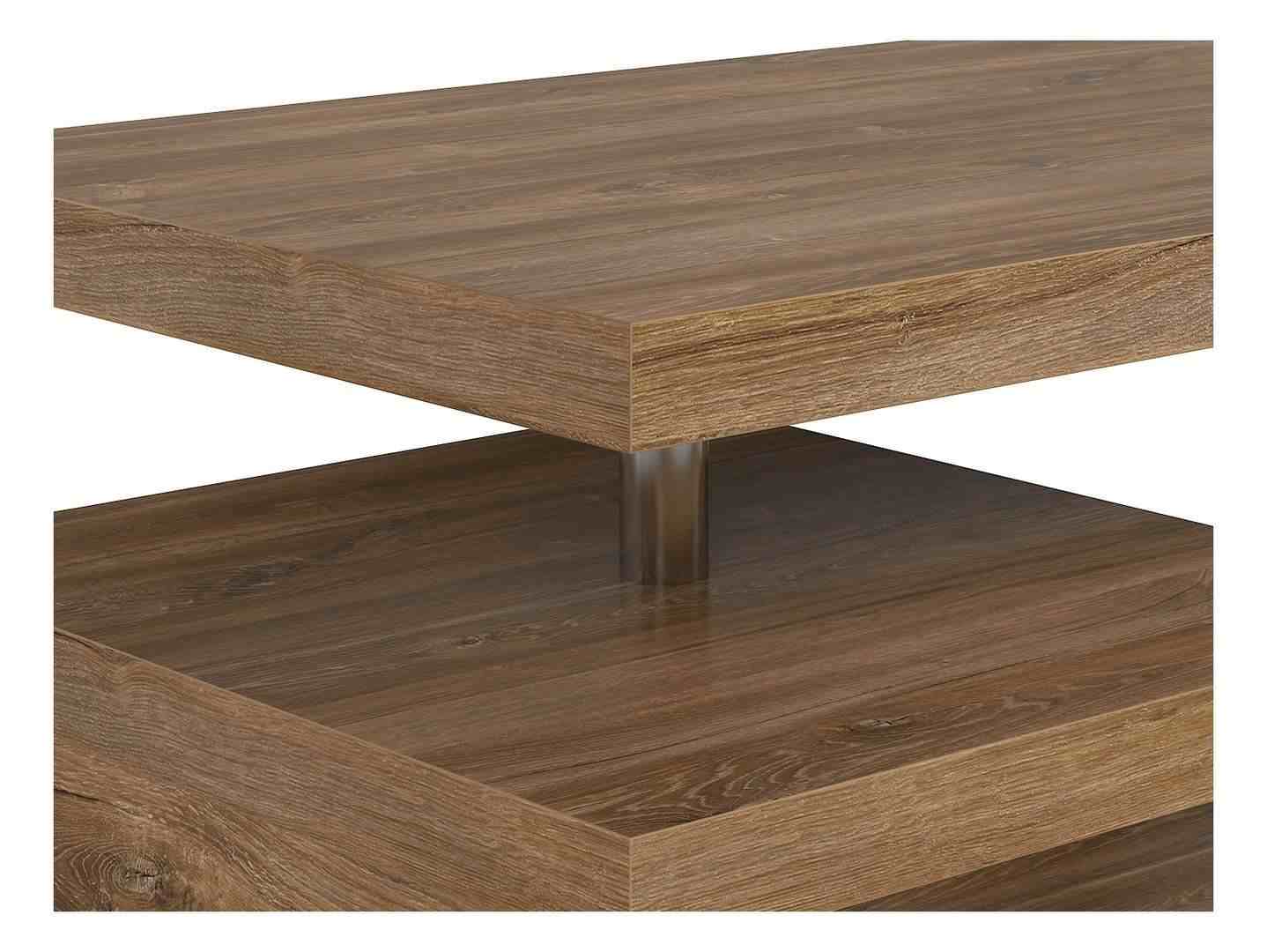 GLIMP taisnstūra kafijas galdiņš ar plauktu 120 cm, Stirling ozols — изображение 3