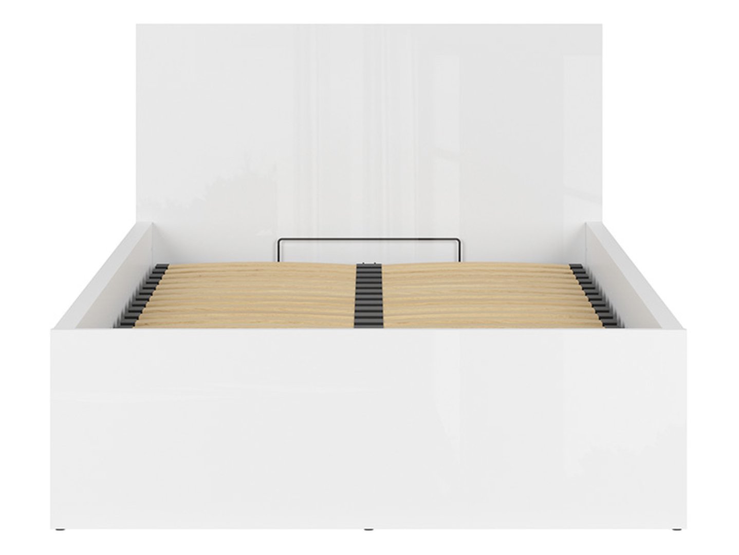 Gulta 120 B TETRIX 129 cm balta, spīdīga — 2 attēls