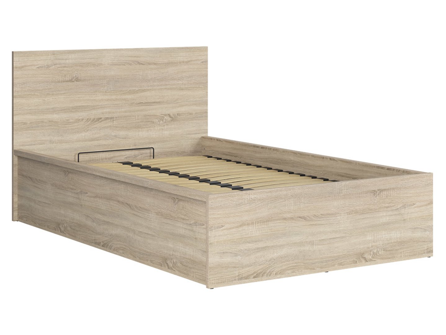 Gulta 120 B ar rāmi un matraci MIMAS MULTI SILVER TETRIX 129 cm Sonoma ozols — изображение 6