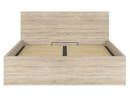 Gulta 160 B ar rāmi un matraci MIMAS MULTI SILVER TETRIX 169 cm Sonoma ozols
