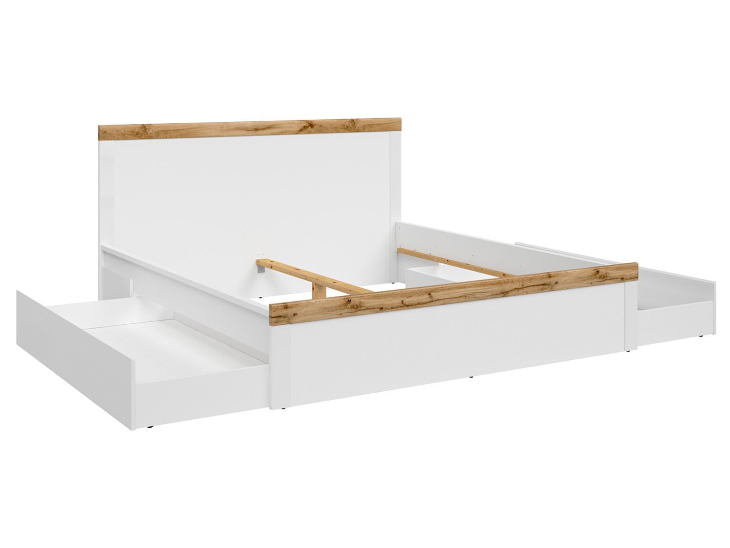 Gulta 180 HOLTEN 189 cm balta/ozola krāsā wotan — изображение 3