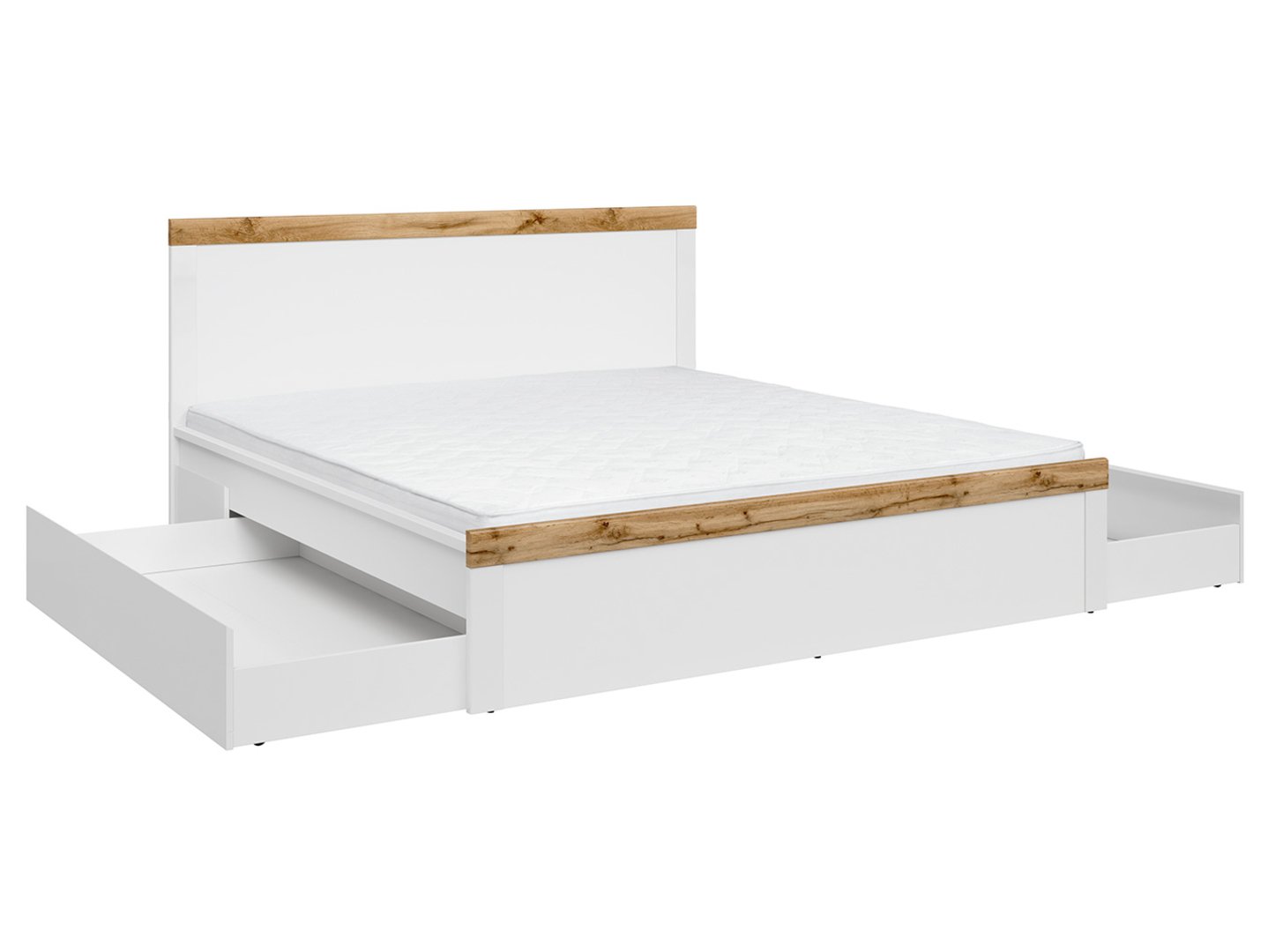 Gulta 180 HOLTEN 189 cm balta/ozola krāsā wotan — изображение 4