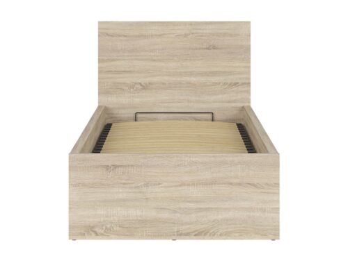 Gulta 90 B ar rāmi un matraci MIMAS MULTI SILVER TETRIX 99 cm Sonoma ozols