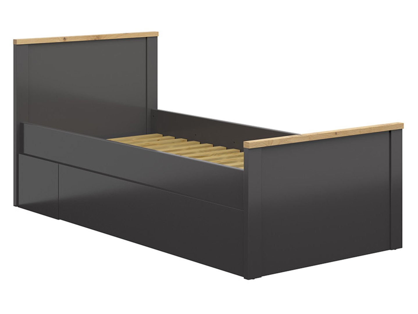 Gulta 90 HESEN 100.4 cm grafīta krāsā/amatnieciskā ozolkoka krāsā — изображение 4
