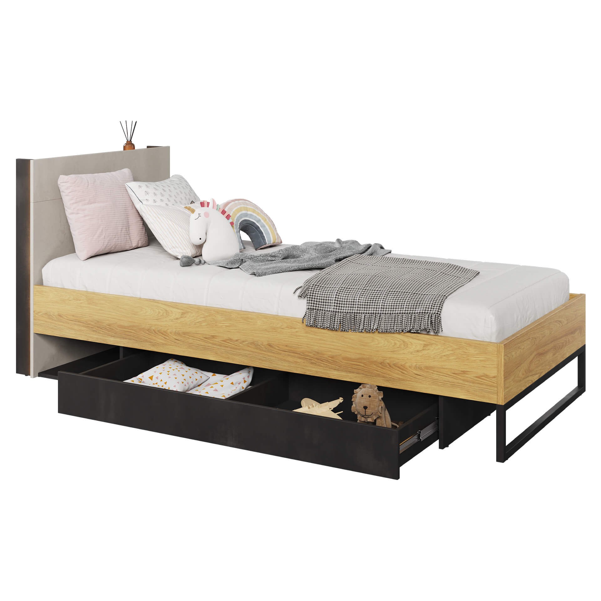 TEEN FLEX TF-16 gulta ar uzglabāšanas kasti | 90x200 — изображение 6