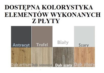 ALDEX gulta 180x80 baltā/zeltaini ozolā ADRK — 4 attēls