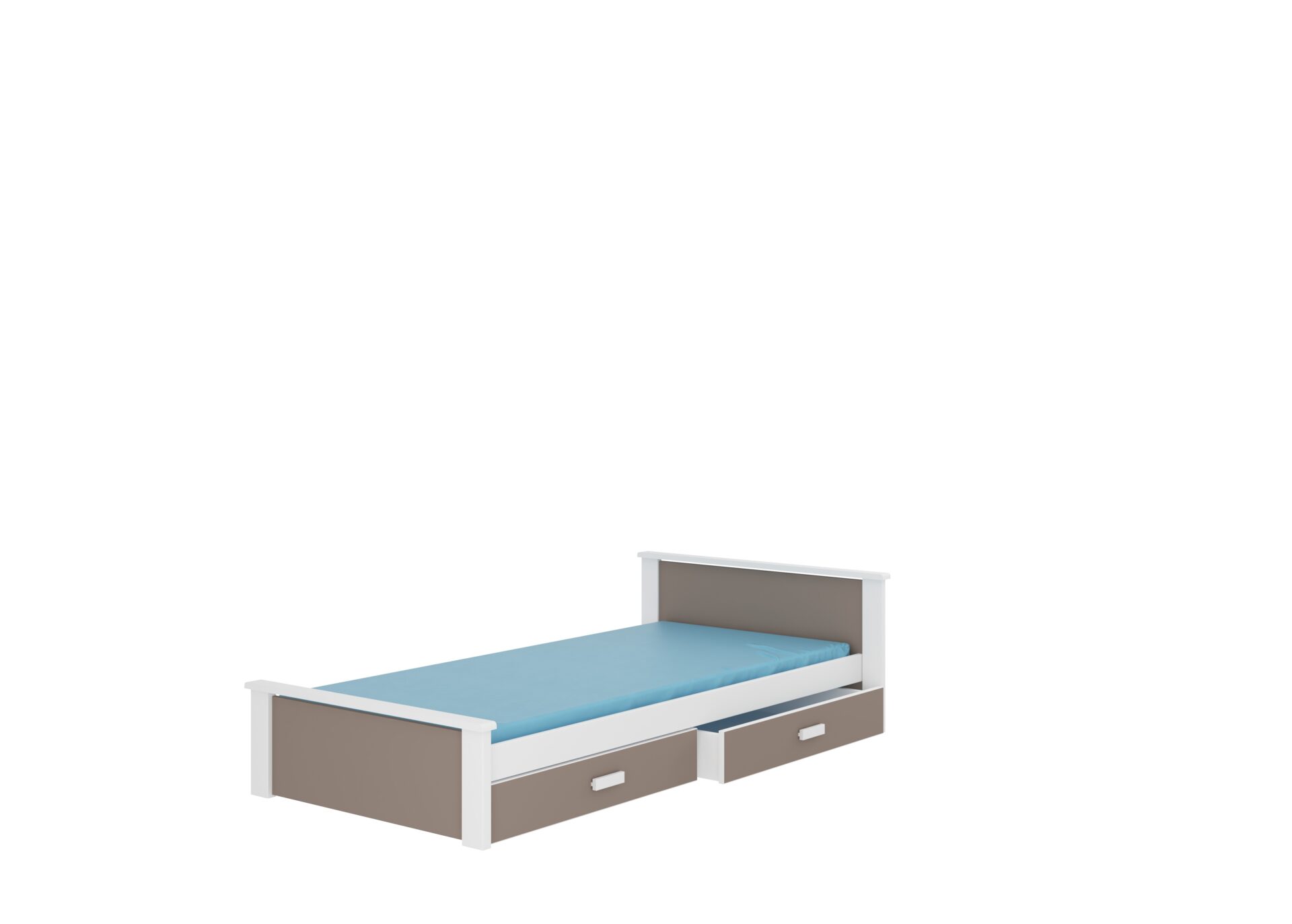 ALDEX gulta 200x90 baltā/trifeļu krāsā ADRK