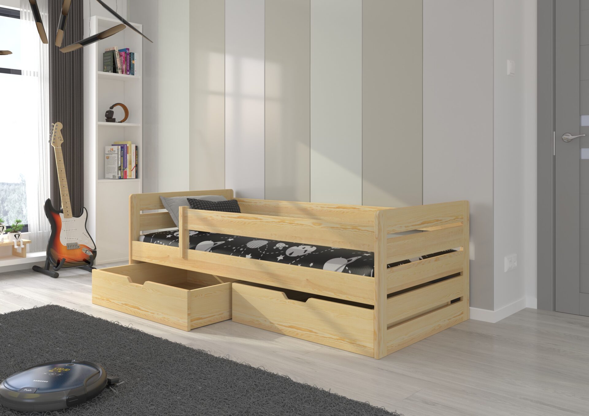 BEMMA Gulta 180x80 Dabīga priede ADRK — изображение 2