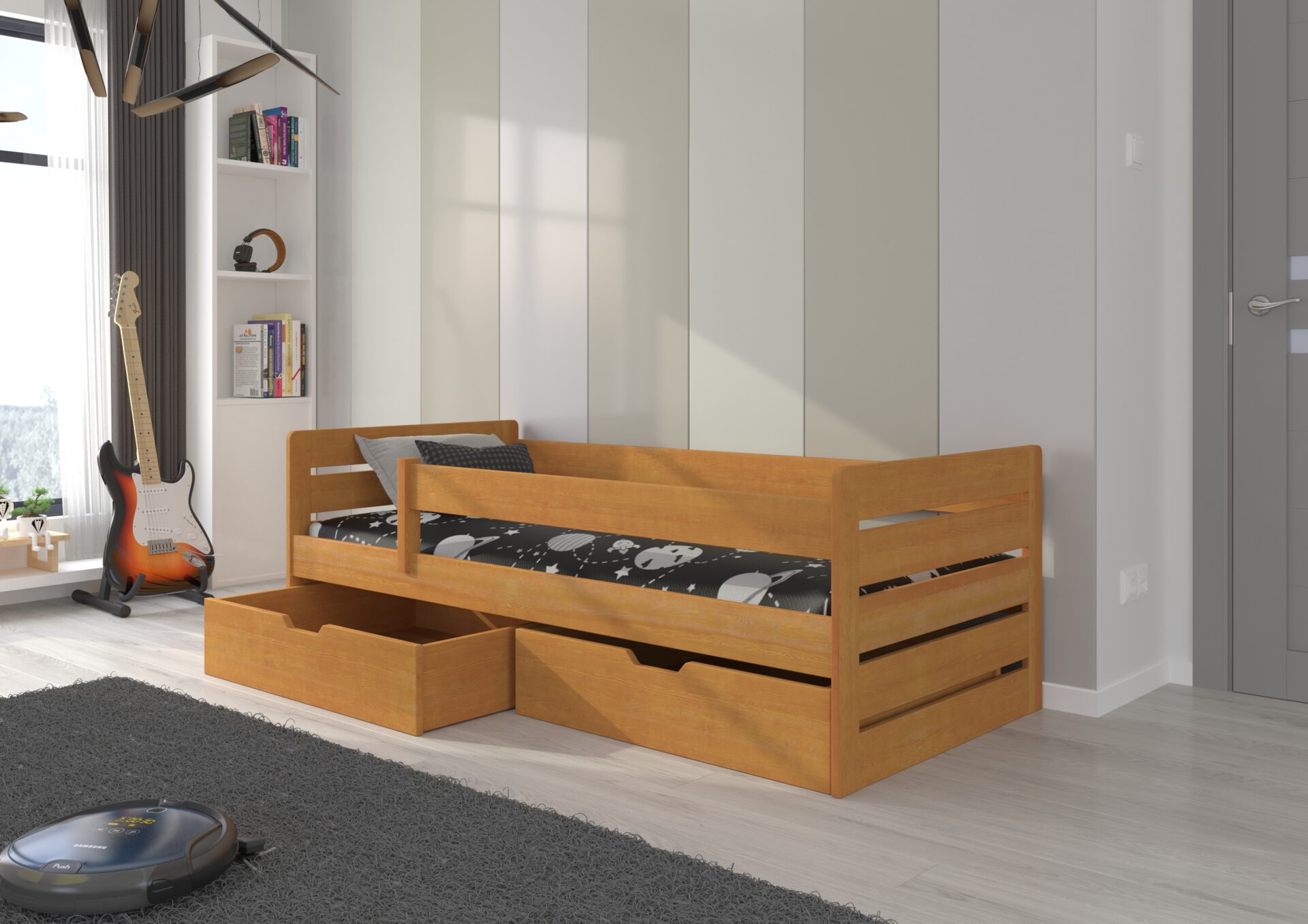 BEMMA gulta 200x90 alksnis ADRK — 2 attēls