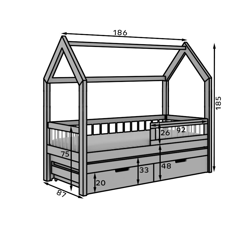 Artes Gray ADRK Cottage gulta — 4 attēls