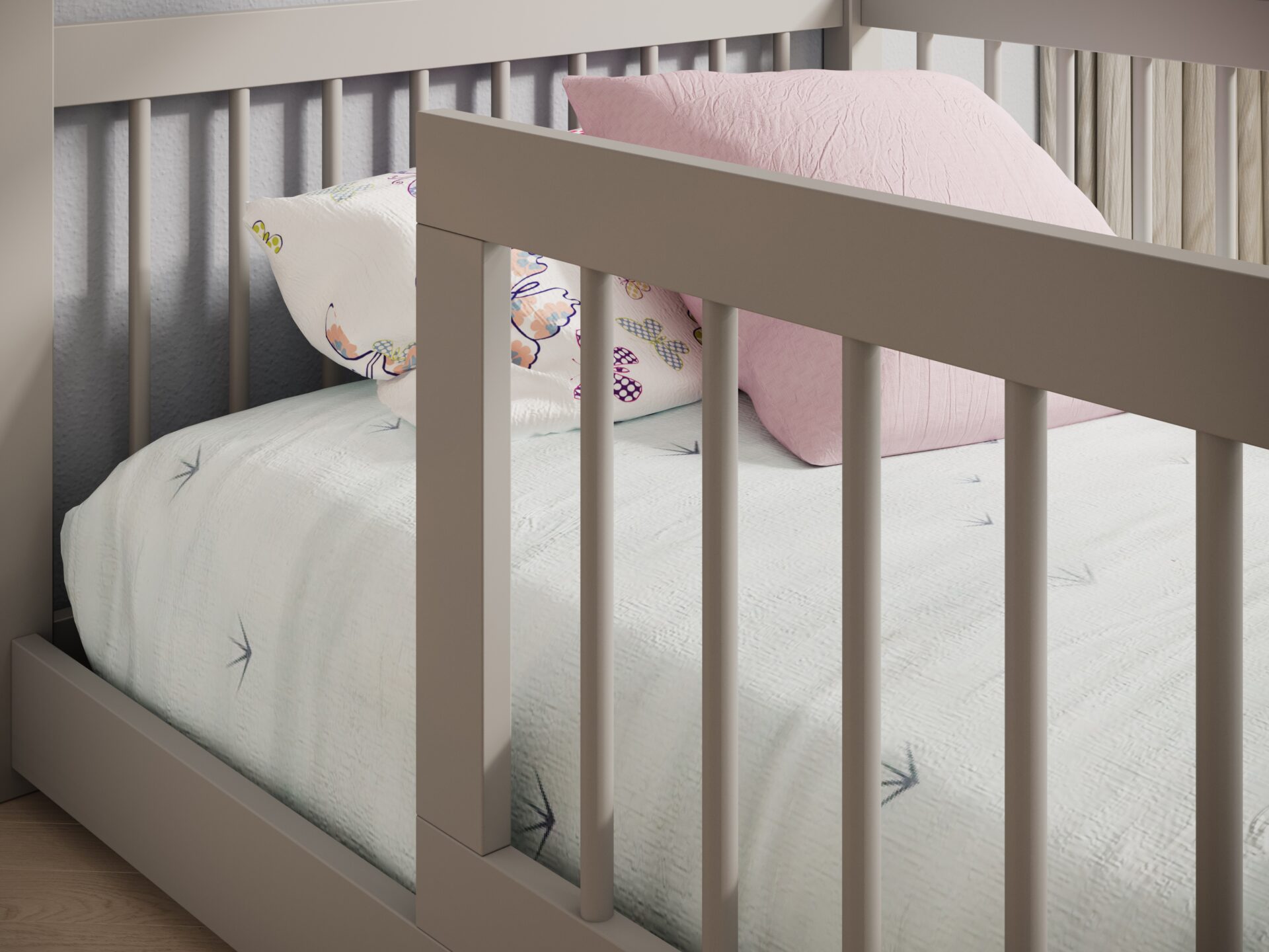 Graja House gulta ar matraci, pelēka, ADRK — изображение 3