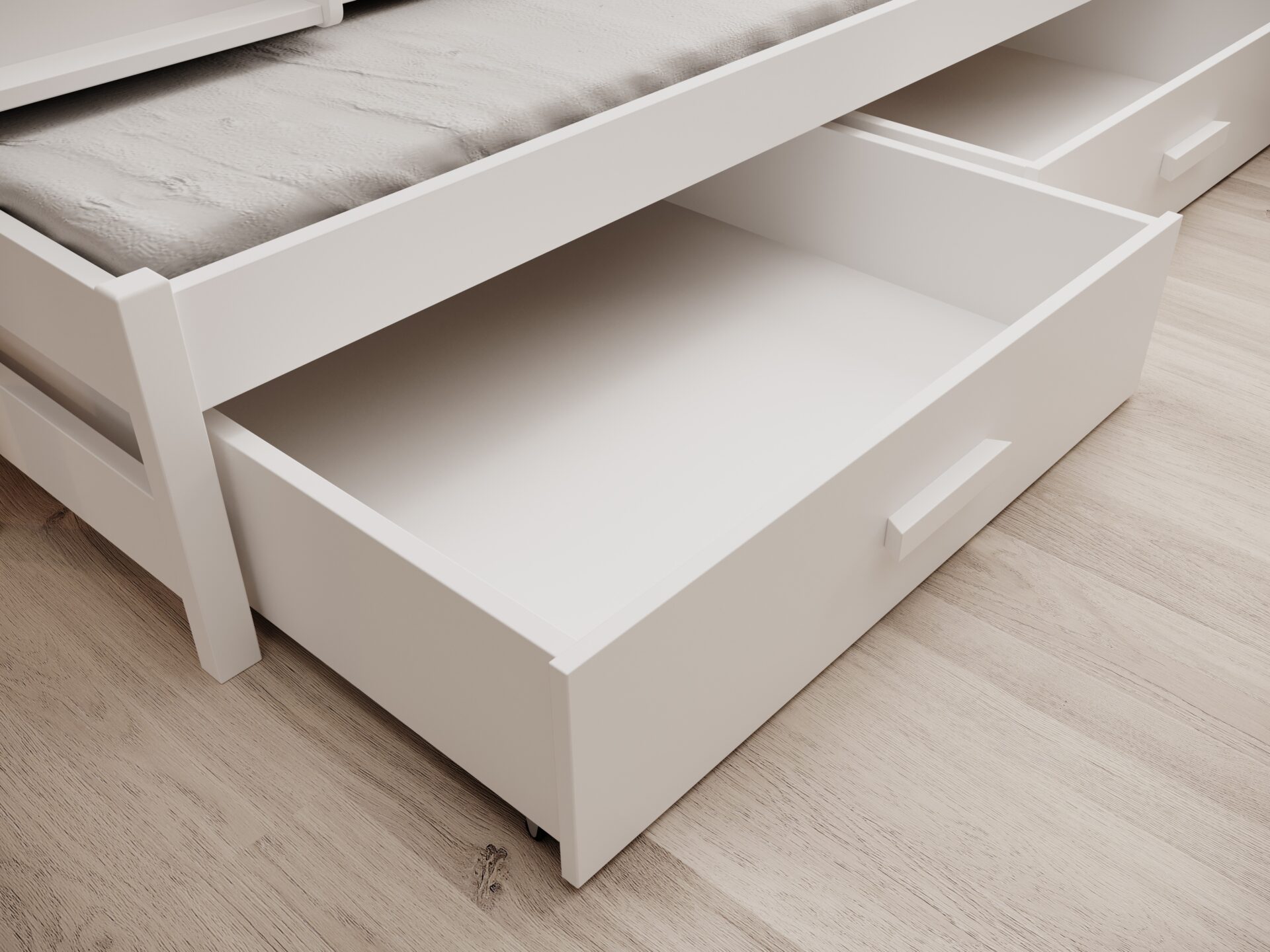 Bērnu gulta 3 personām Leia 180x80 balta ADRK — изображение 3