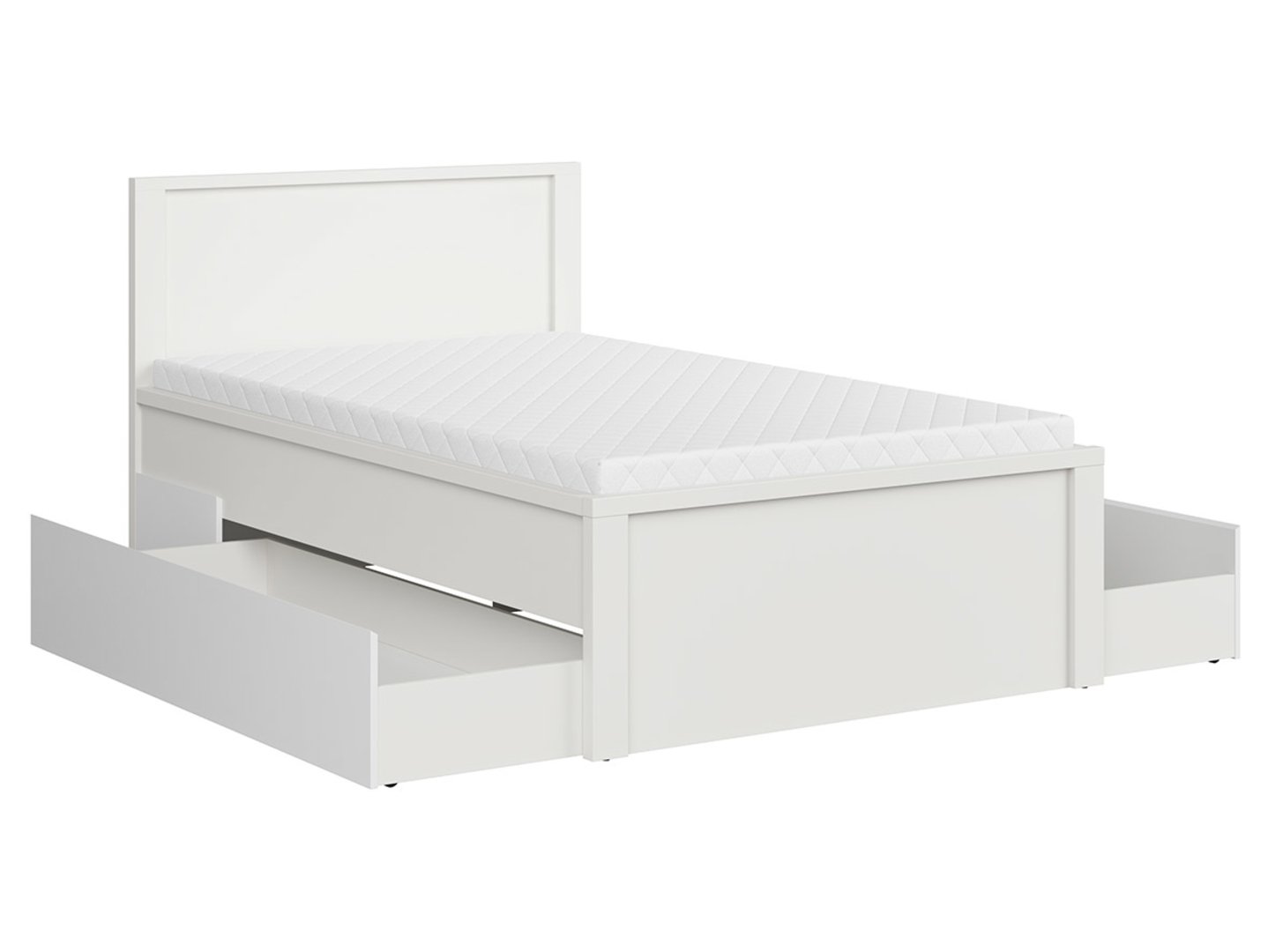 KASPIAN gulta 128 cm balta — 4 attēls