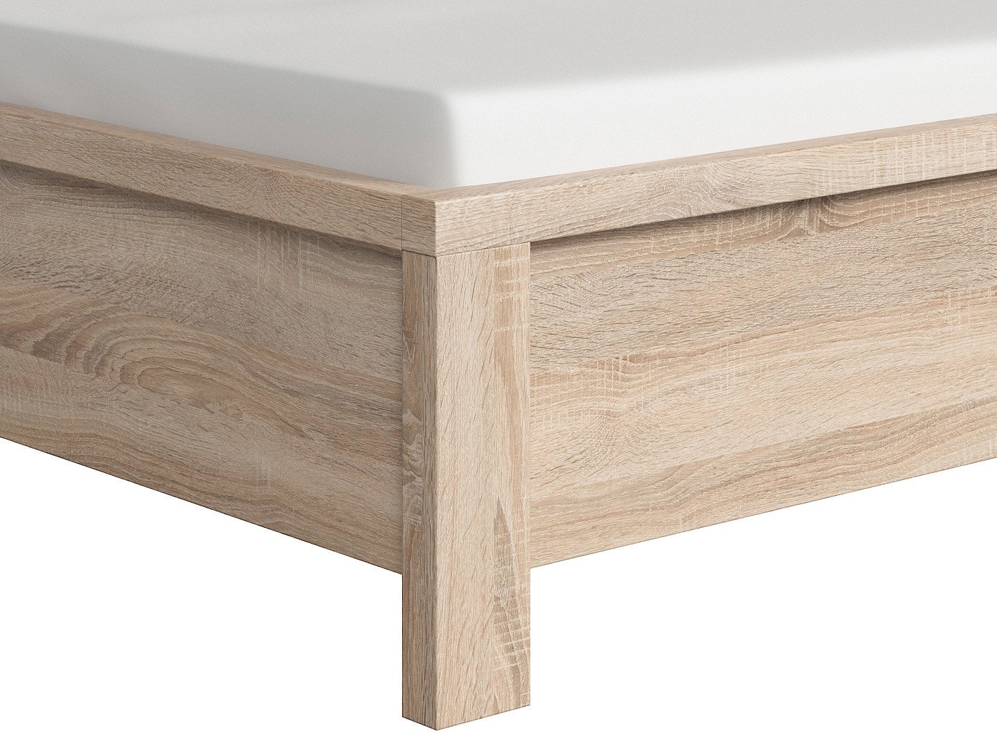 KASPIAN gulta 140 cm Sonoma ozols/Sonoma ozols — 2 attēls
