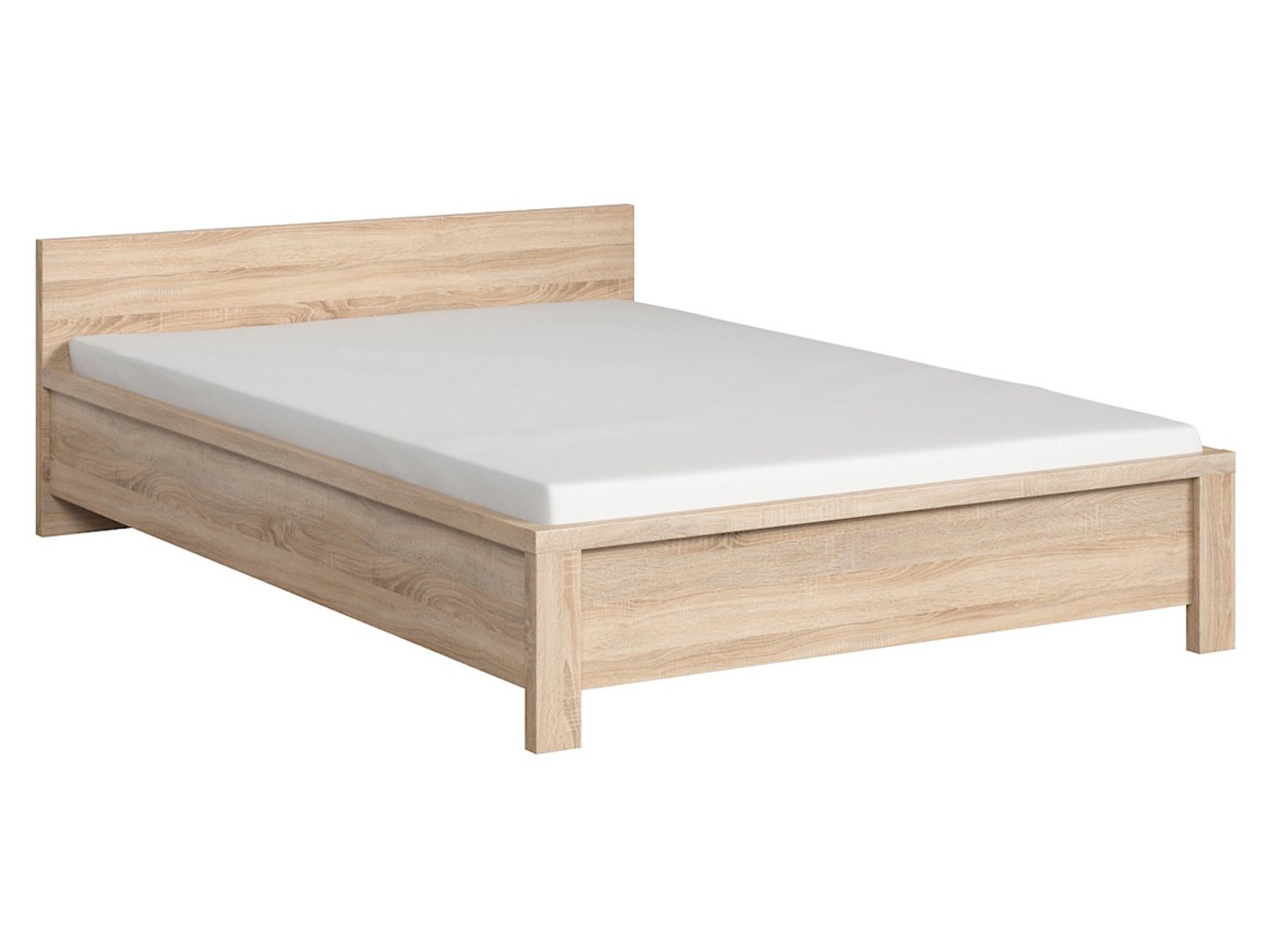 KASPIAN gulta 140 cm Sonoma ozols/Sonoma ozols — 5 attēls