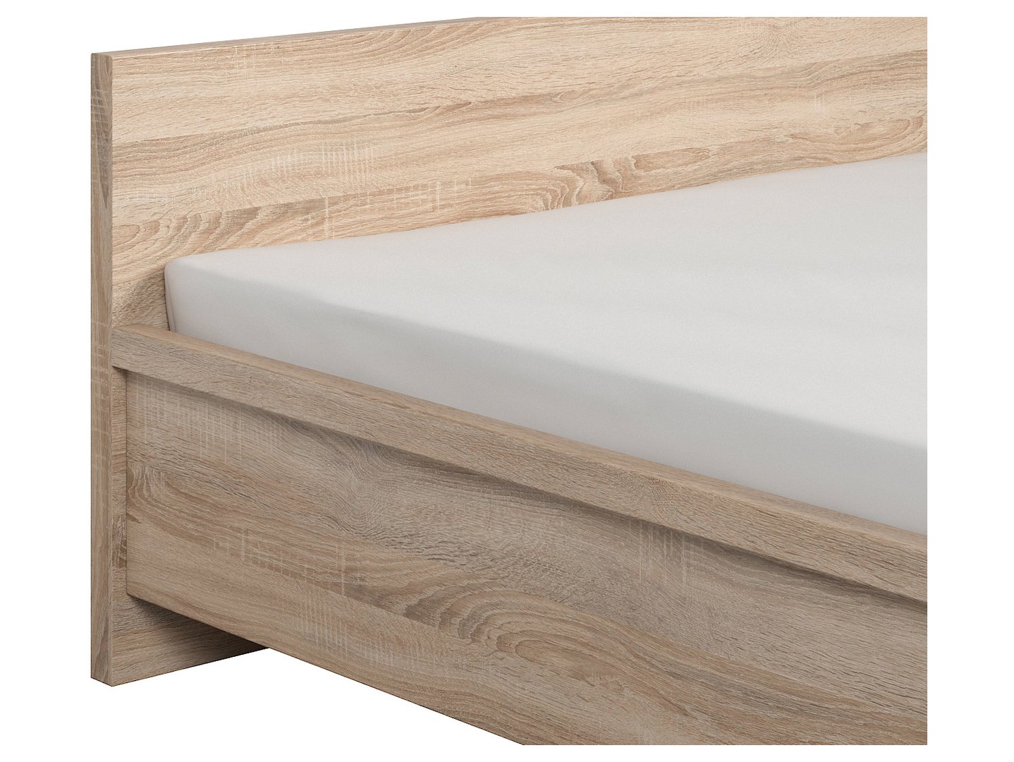 KASPIAN gulta 140 cm Sonoma ozols/Sonoma ozols