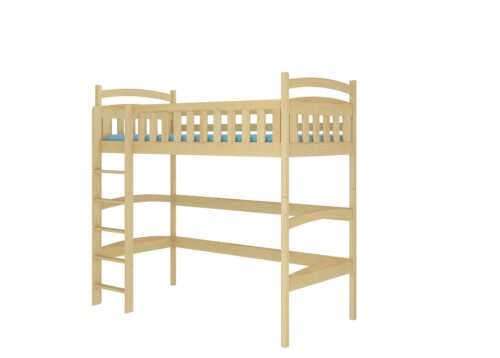MIAGO divstāvu gulta starpstāvā 180×80 priede ADRK