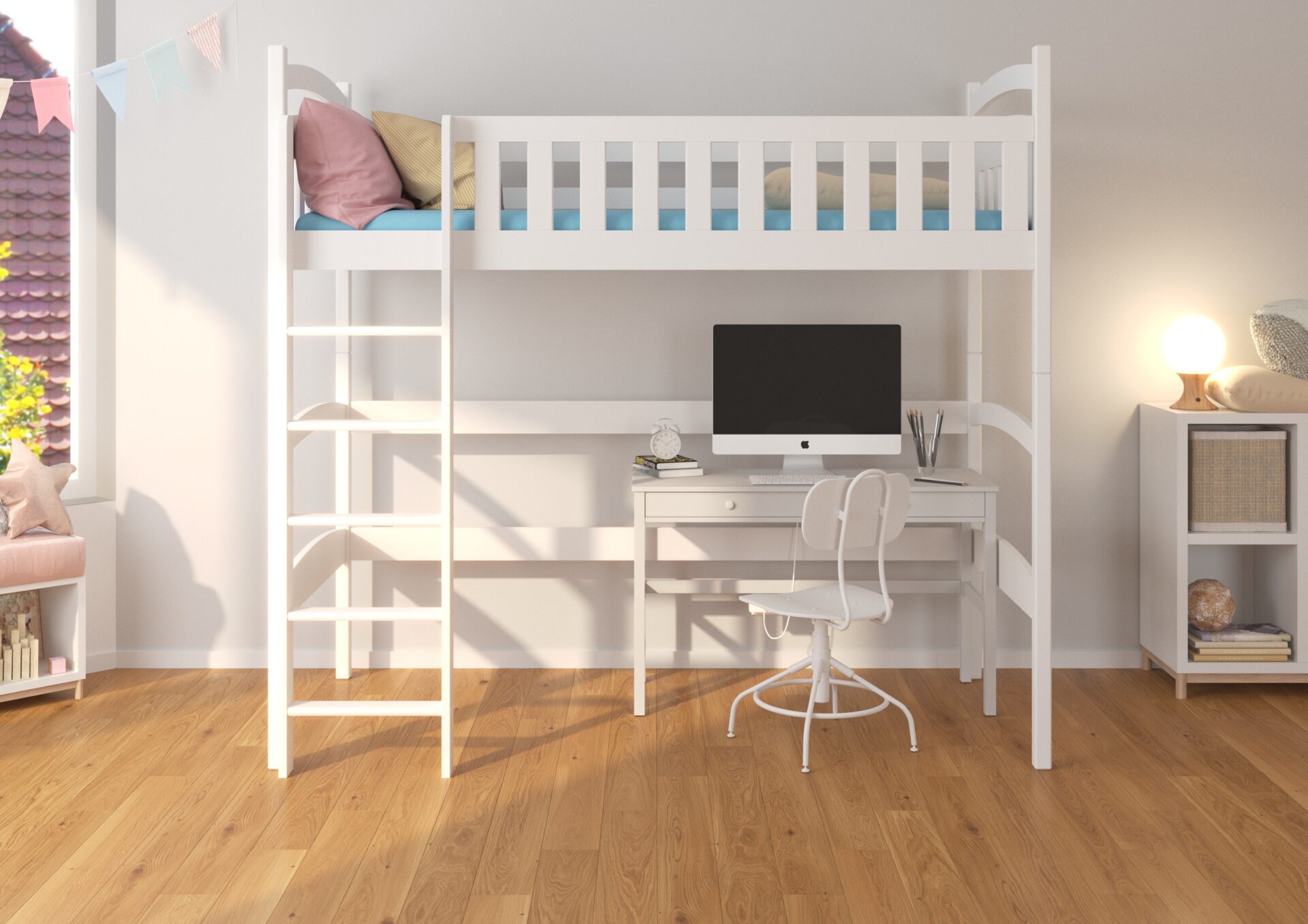 Divstāvu gulta ar matraci MIAGO 200x90 priede ADRK — изображение 3