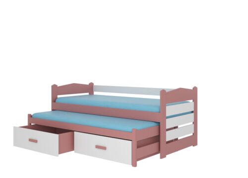 TIARRO divguļamā gulta 200×90 priede/balta ADRK