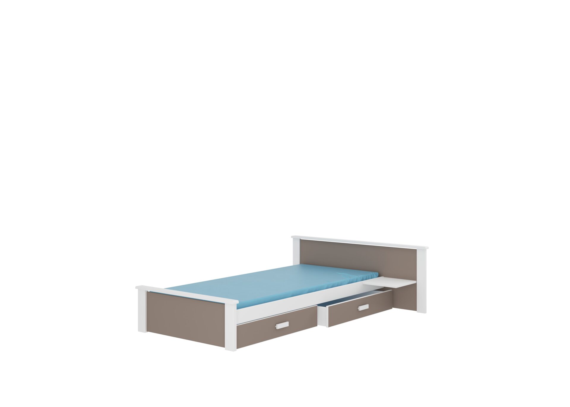 ALDEX PLAUKTS 180x80 Balts/Trifeles ADRK Gulta ar matraci
