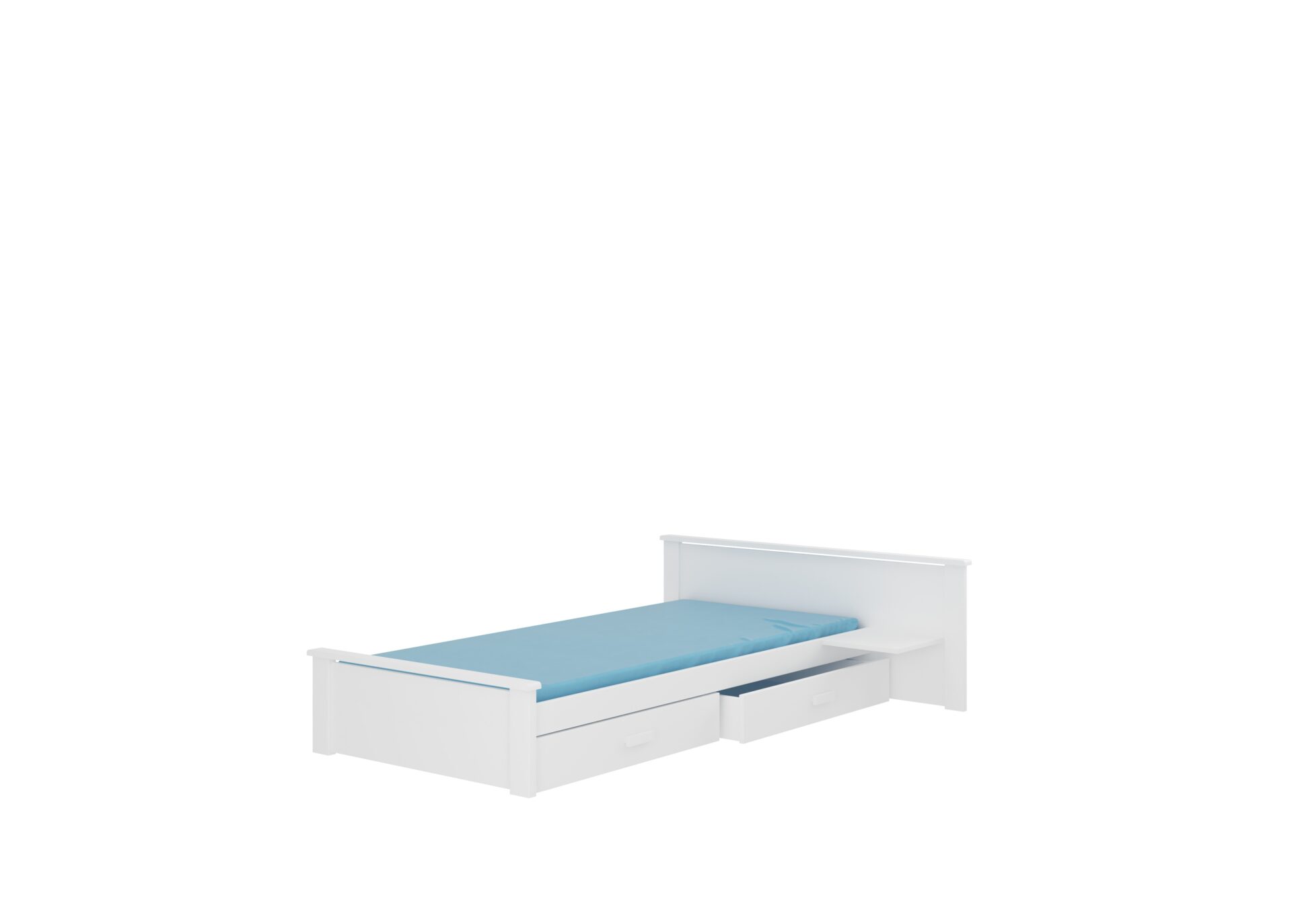 Gulta ar matraci ALDEX PLAUKTS 200x90 balts ADRK