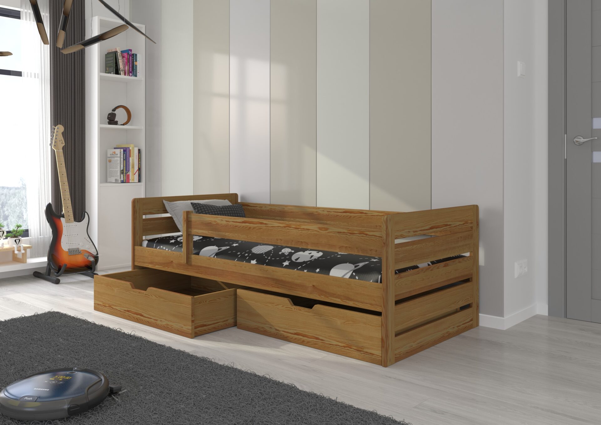 Gulta ar matraci BEMMA 180x80 ozols ADRK — изображение 2