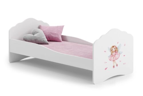 Gulta ar matraci CASIMO MEITENE AR SPĀRNĀM 160×80 Balta ADRK