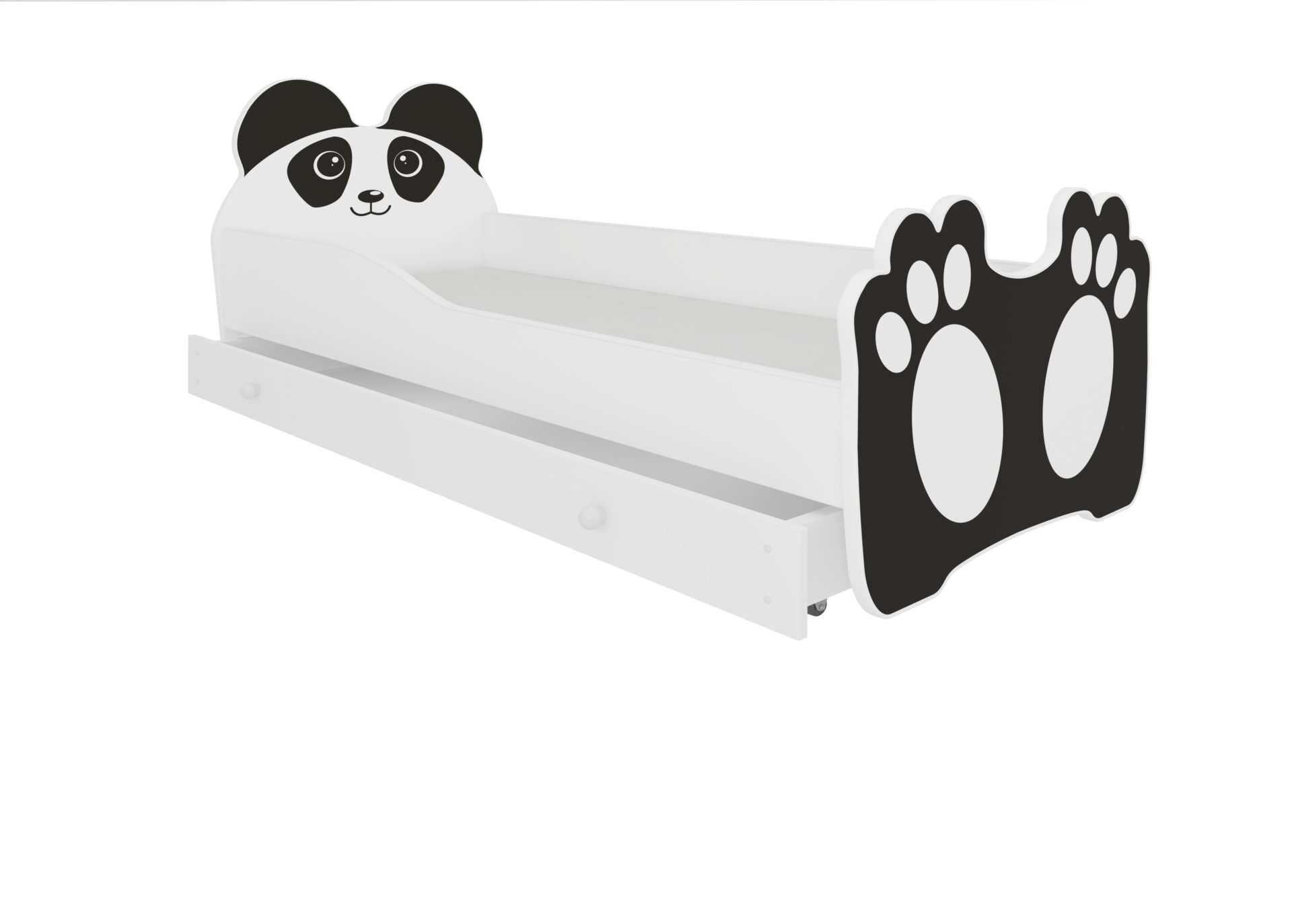 Gulta ar matraci un atvilktni BEAR BLACK 140x70 Black ADRK