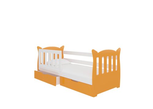 Gulta ar matraci LENA balta/oranža ADRK