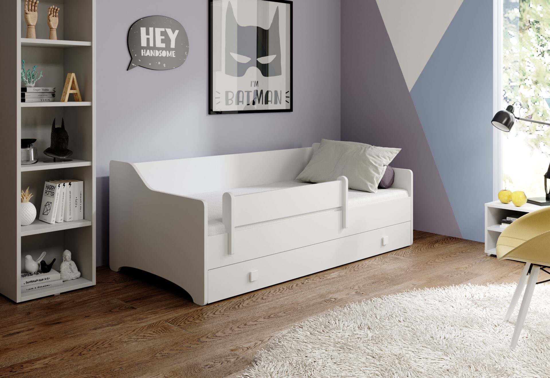 Gulta ar matraci NAOMI 160x80 balta ADRK — 2 attēls