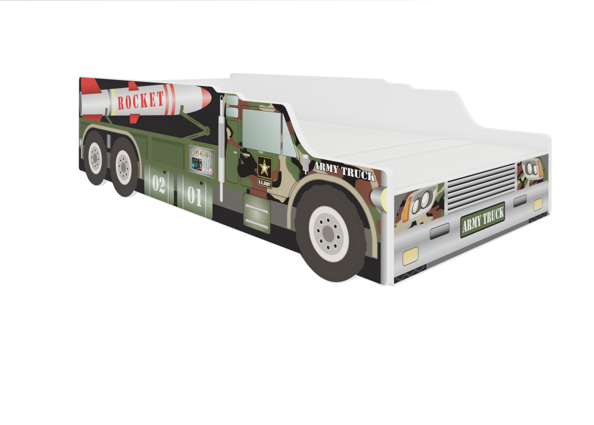 Gulta ar matraci ROCKET 140x70 ADRK