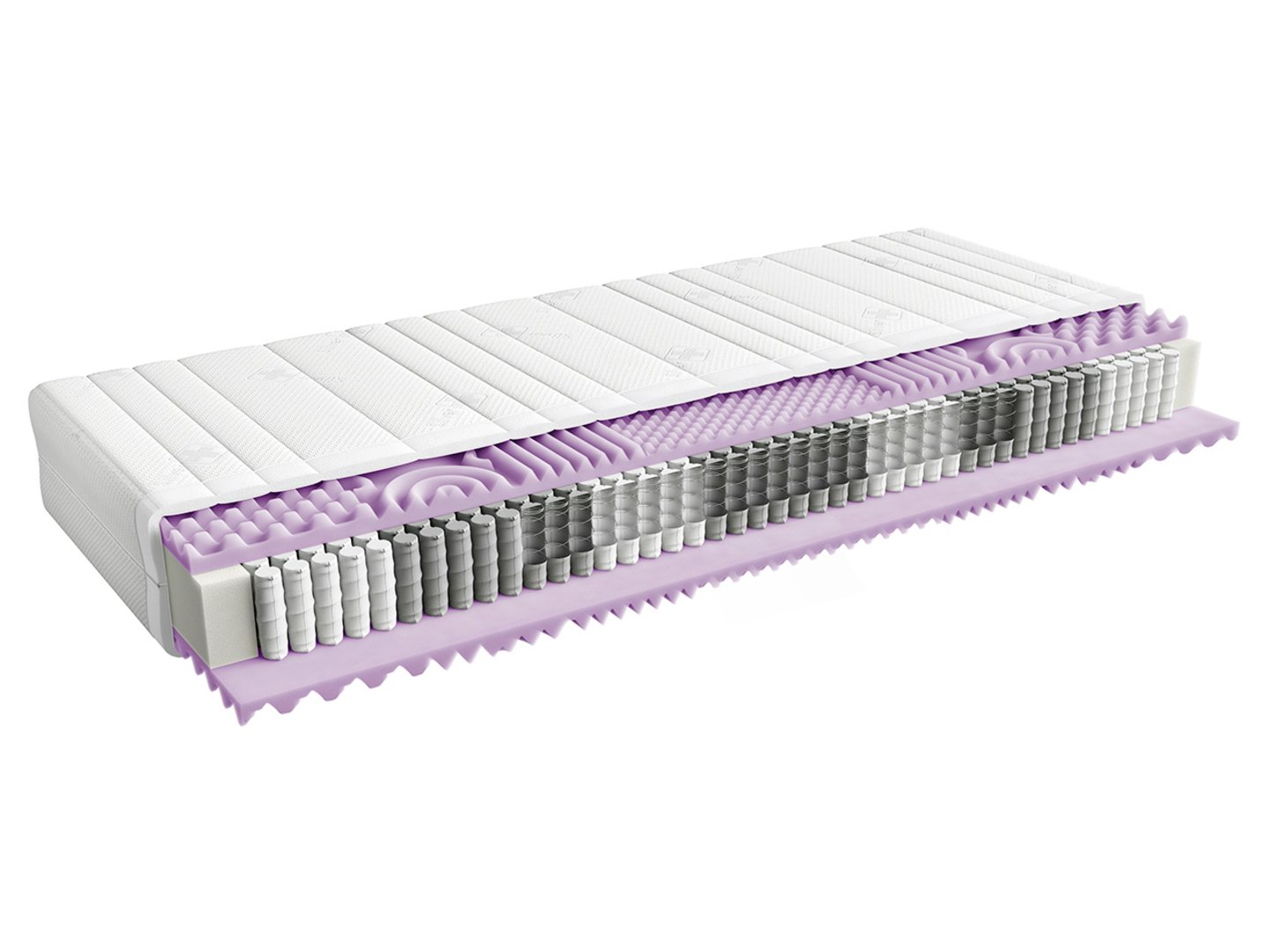 Mimas Multi Silver matracis ar daudzkabatām 140x200 — 5 attēls