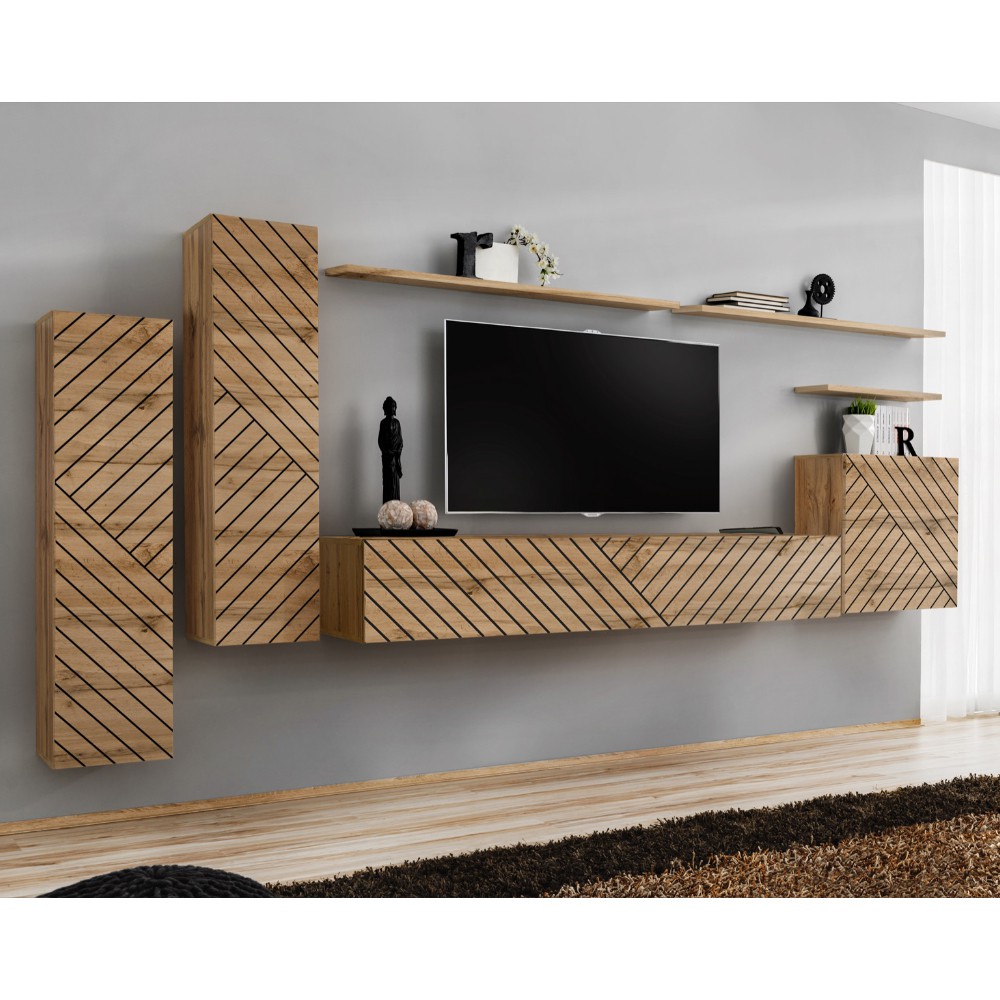 Switch I sienas skapis, laminēts, ASM