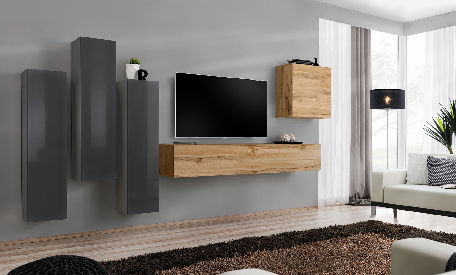 Switch III sienas bloks grafīts/wotan SW3 ASM